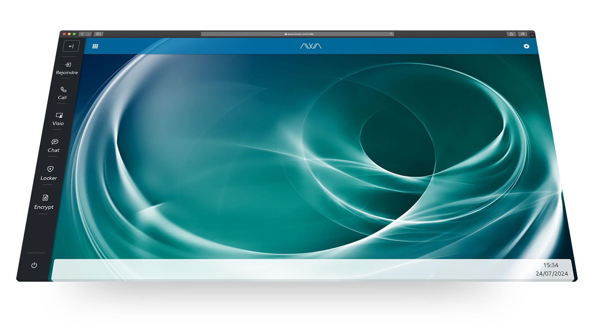 Capture d'écran de l'applicatif SDE AWA, navigateur web